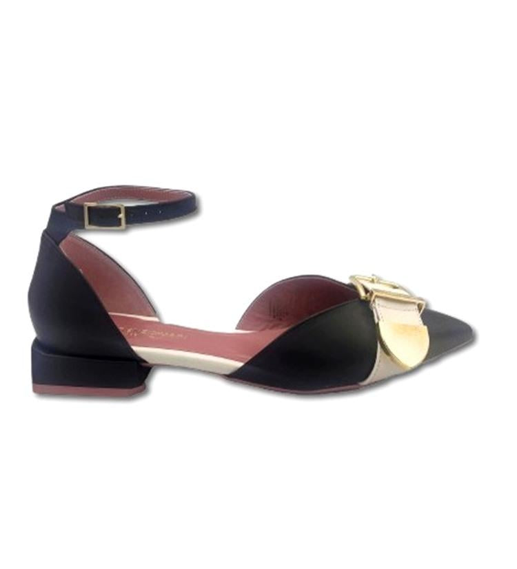 LORENZO MARI Decolletè lorenzo mari slingback giglio 19 pe25 GIGLIO 19 NAPPA NERO/BIANCO 