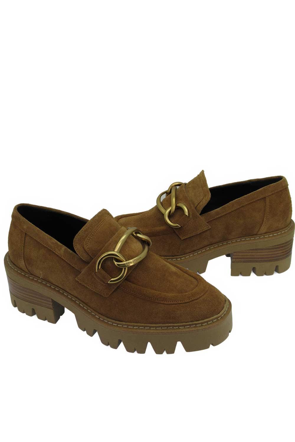 LORENZO MARI Mocassini Lorenzo Mari donna Howard beige<BR/> HOWARD 04 VELOUR AUTUNNAL 