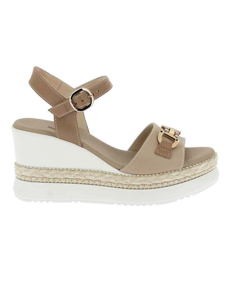 NEROGIARDINI Sandali NeroGiardini donna E513552D lino E513552D 453 TAMIGI LINO 