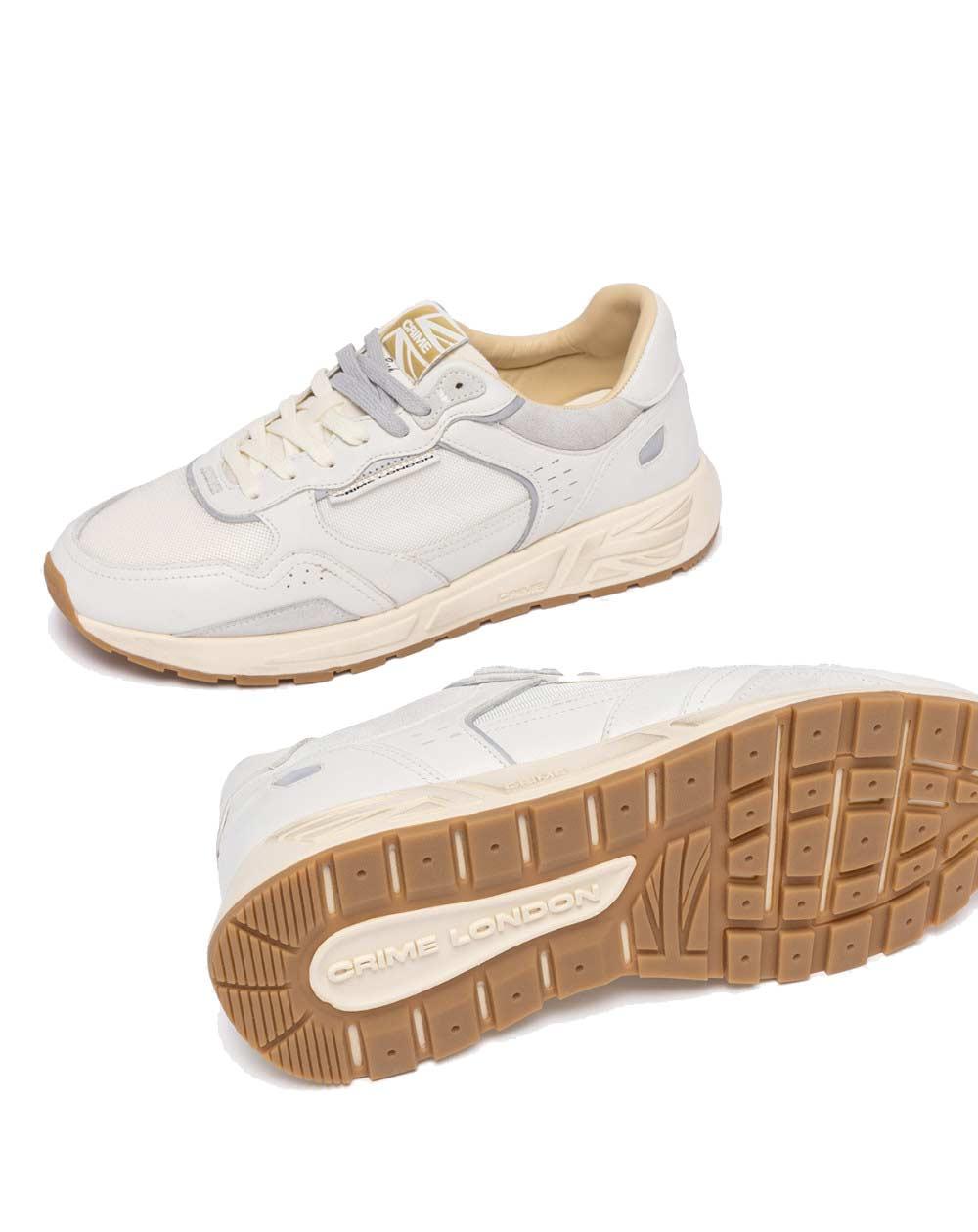 CRIME LONDON Sneakers Crime London uomo Rush  bianche 19600PP8 10 RUSH 