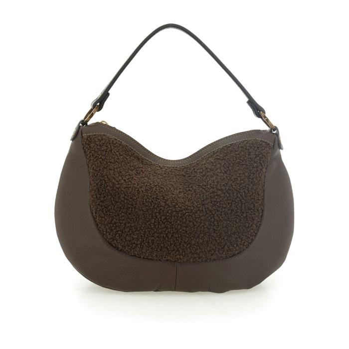 GABS Borsa Gabs a spalla MARTY curly fur + bull quercia G011170T2_X2922 C1562 MARTY TG M 