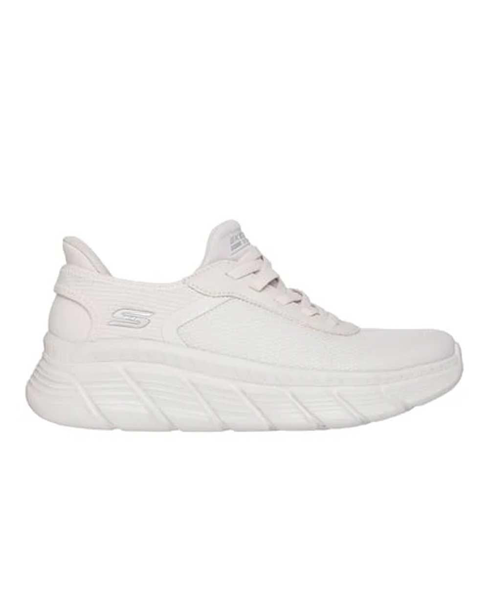 SKECHERS Sneakers Skechers donna 117391 Bobs bianche 117391 WHT LINEAR FORCE - BOBS B FLEX 