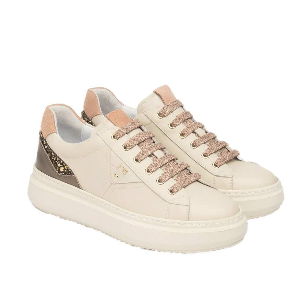NEROGIARDINI Sneakers NeroGiardini donna  I514160D latte I514160D 710 VELVET MILK 