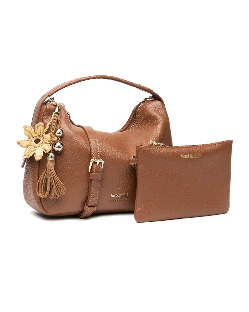 NEROGIARDINI BORSE Borsa Nerogiardini donna E644143D cuoio <BR/> E644143D 400 DOLLARO CUOIO 