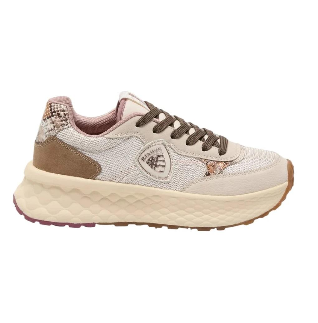 BLAUER Sneakers blauer donna f5lynn01 pyt cream a25 F5LYNN01/PYT CRE/BRW 