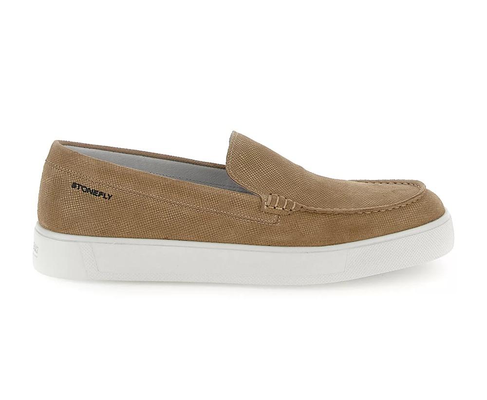 STONEFLY Mocassini Stonefly uomo Power 6 220891 beige 220891 BU7 POWER 6 BROWN 