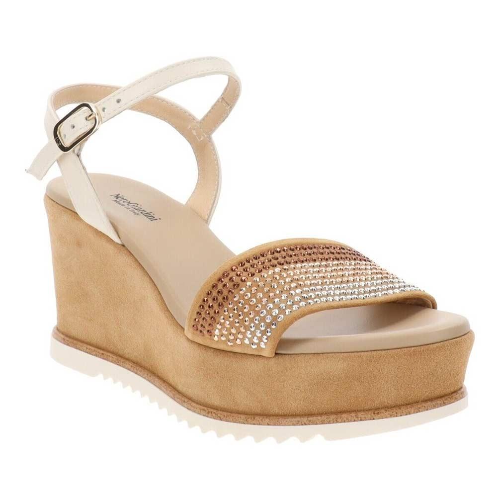 NEROGIARDINI Sandali NeroGiardini donna E410620D ambra<BR/><BR/> E410620D 424 VELOUR AMBRA 