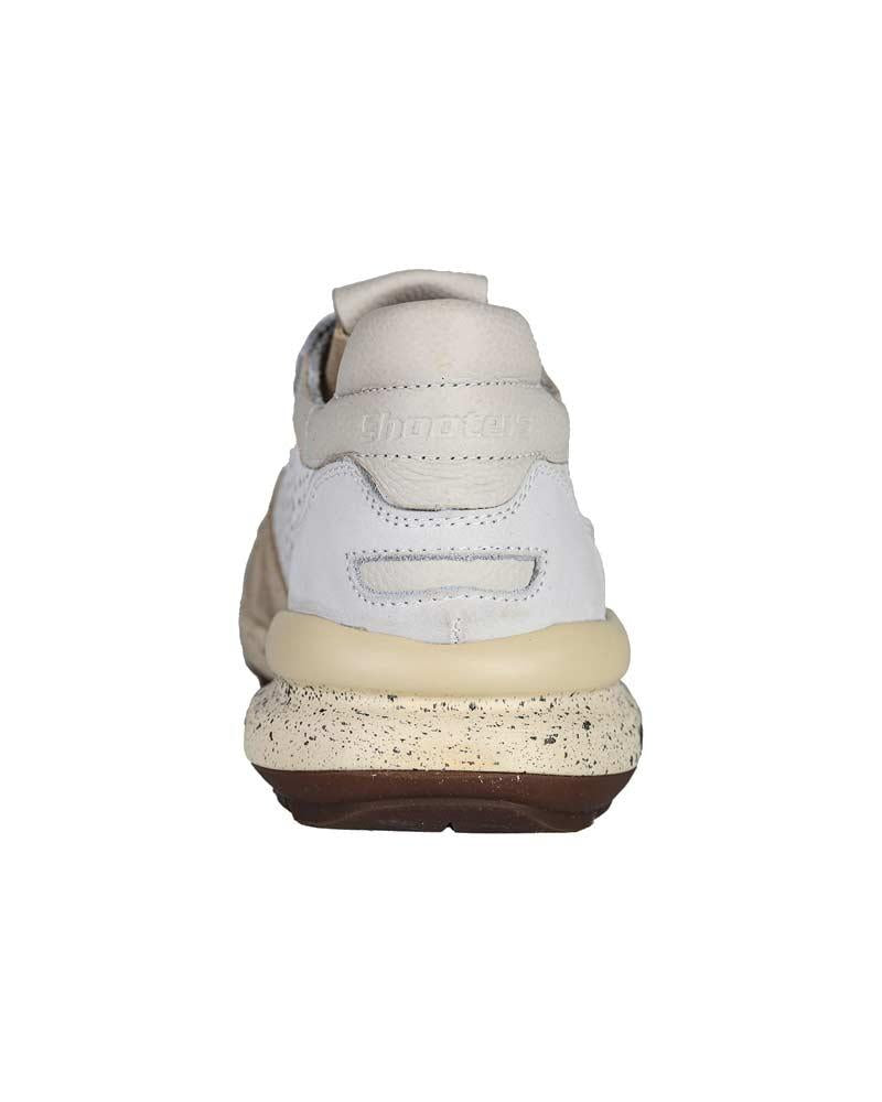 SHOOTERS Sneakers Shooters uomo S6388 bianche S6388-02 SUEDE VISONE MULTI 