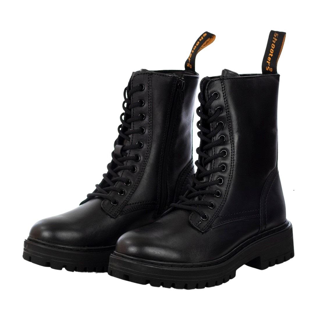 SHOOTERS Anfibi Shooters donna s14108 01 black pelle A24 S14108-01 BLACK 