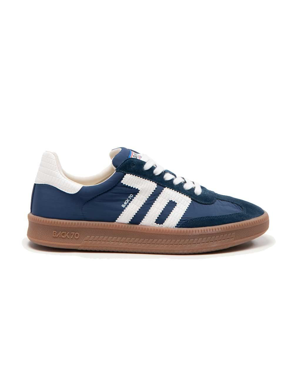 BACK70 Sneakers Back70 uomo Double navy<BR/> 108028 000009 DOUBLE 106 NYLON 