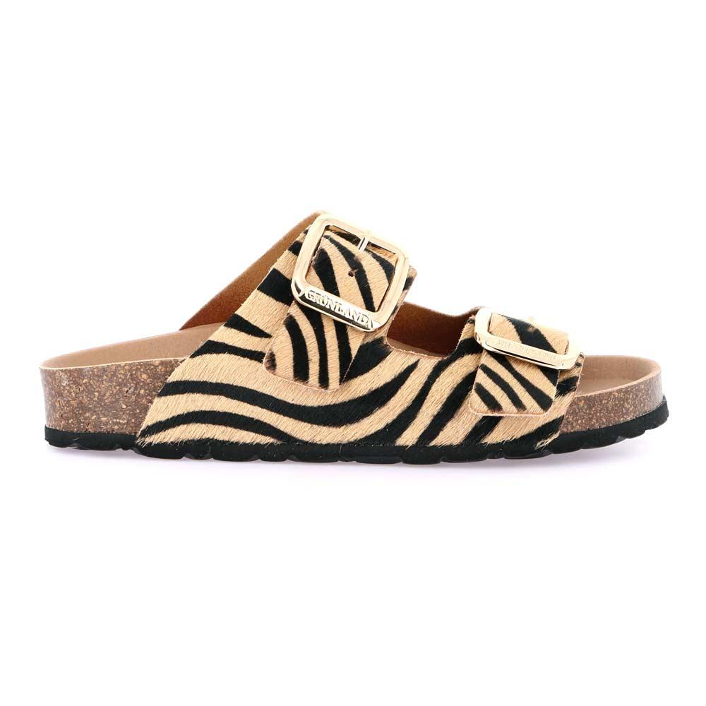 GRUNLAND Sandali donna Grunland Enny animalier ENNY CB 0784 40 CUOIO 