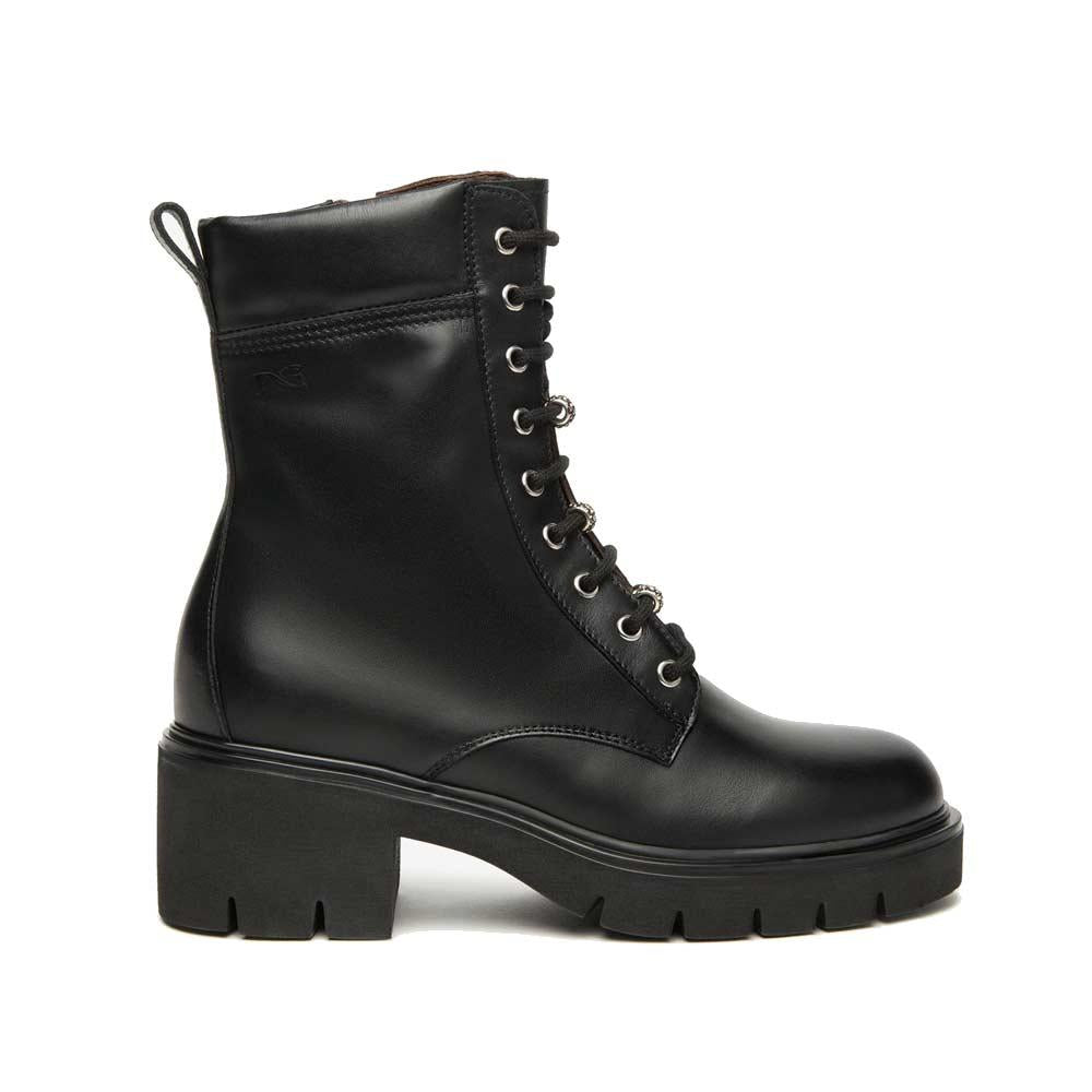 NEROGIARDINI Anfibi NeroGiardini donna I514810D neri I514810D 100 SAGAR DECO NERO 