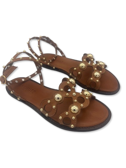 sandalo schutz s216520 sandalia salto brown