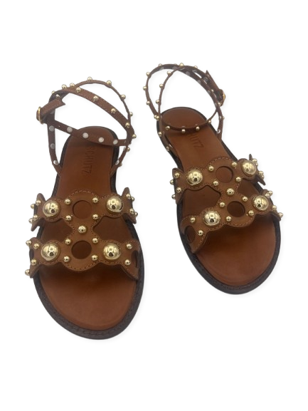 sandalo schutz s216520 sandalia salto brown